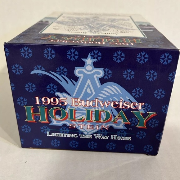1995 Budweiser Holiday Stein titled "Lighting The Way Home" - Picture 11 of 16